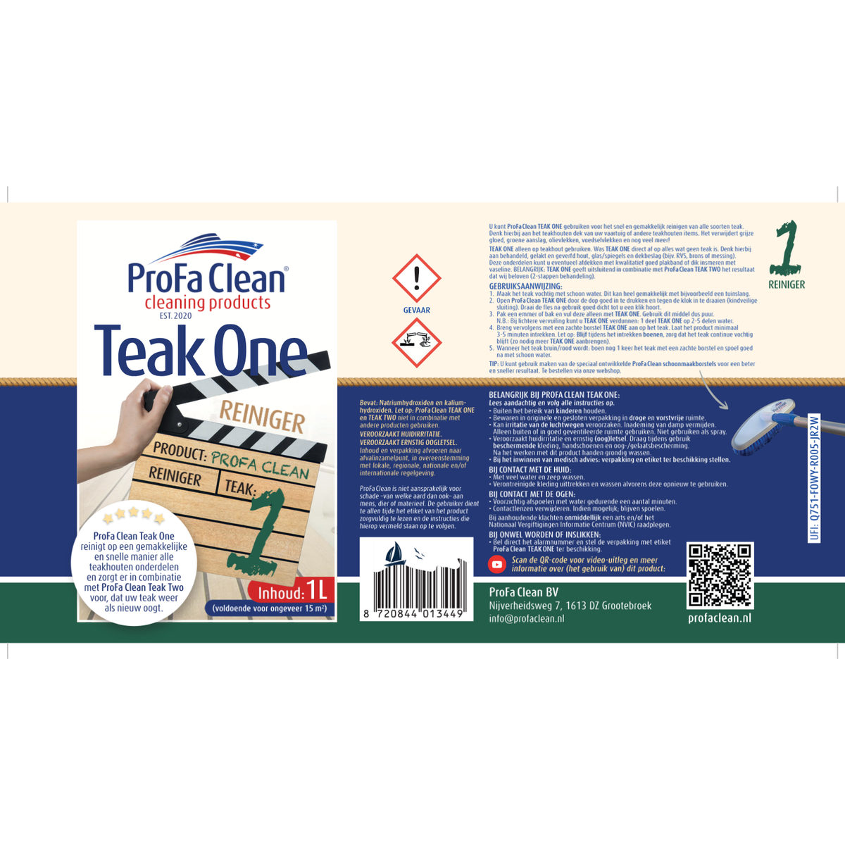 ProFa Clean Teak 1 & 2 Reiniger und Restaurator – 2 × 25 L – Produktdetails 3