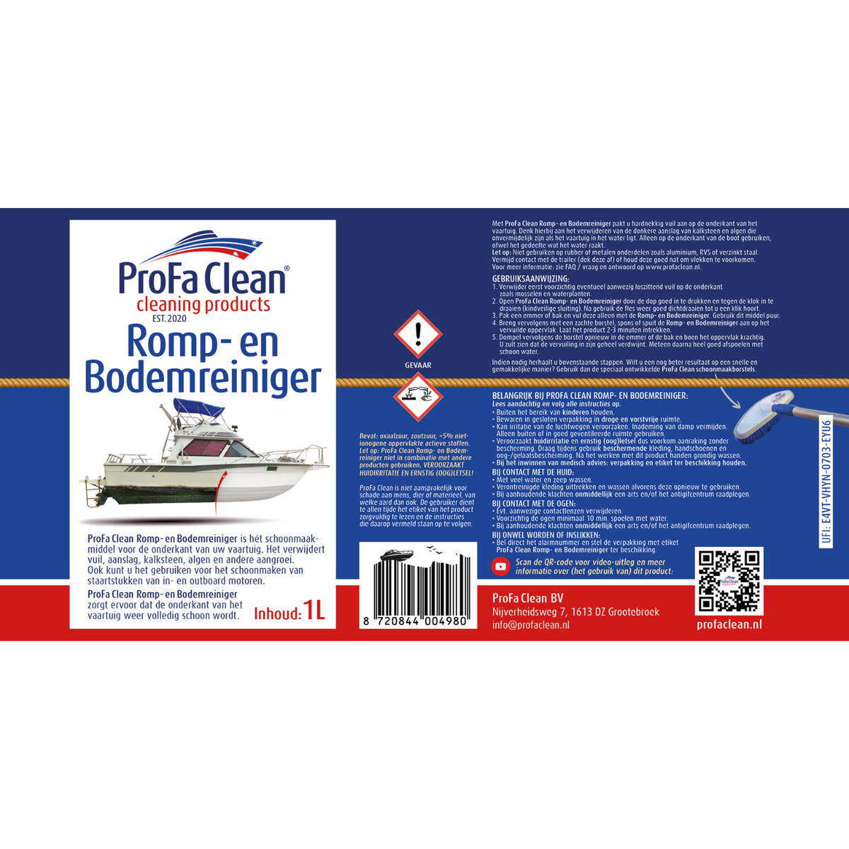 ProFa Clean Starterpaket Boot & Yacht mit Besenbürste – Verpackungsansicht 5
