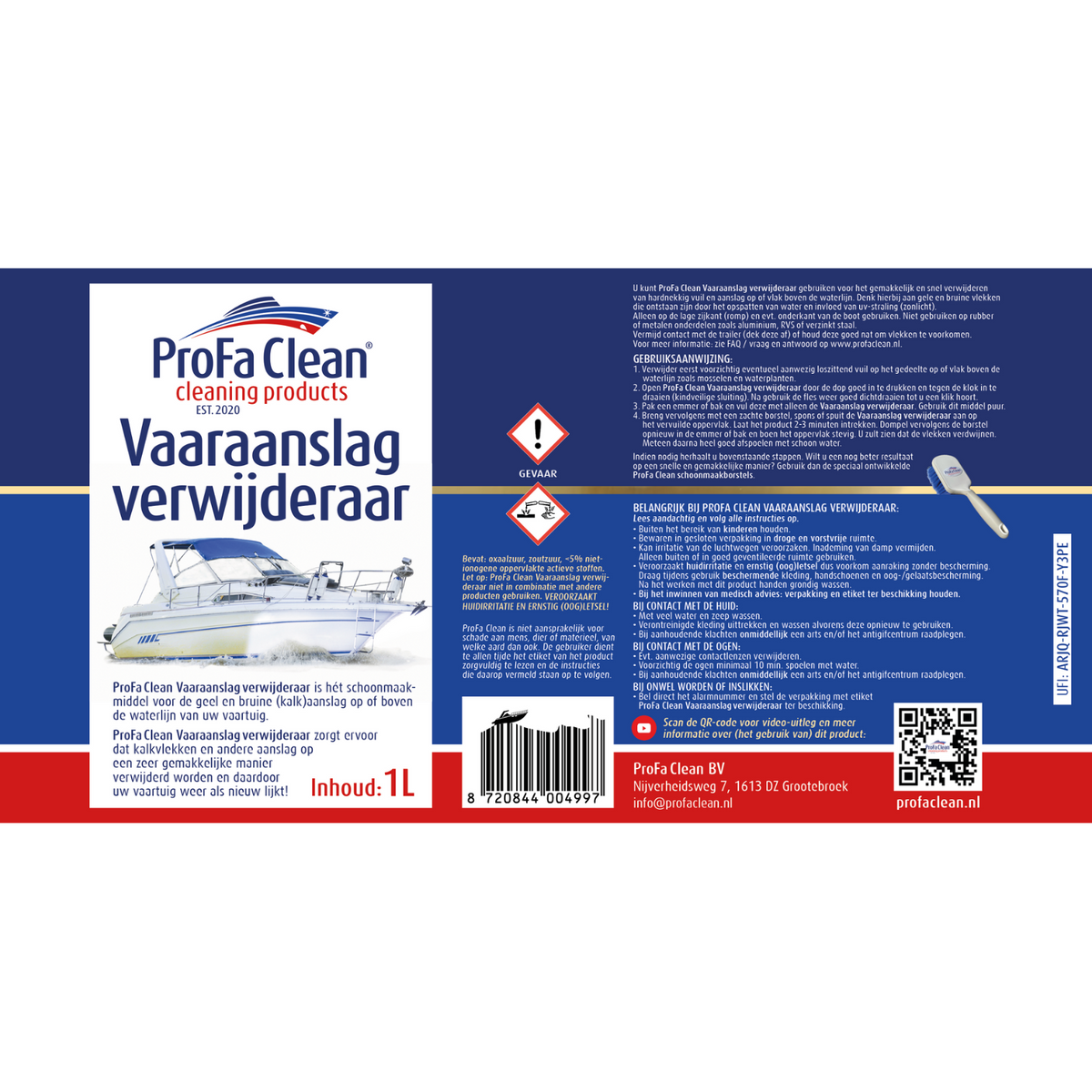 ProFa Clean Bootsablagerungsentferner 2 × 1 L Doppelpack – Produktdetails 3