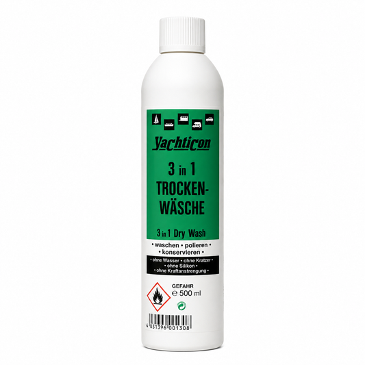 Yachticon 3-in-1 Trockenwäsche – 500 ml – Trockenwäsche für Boot und Yacht