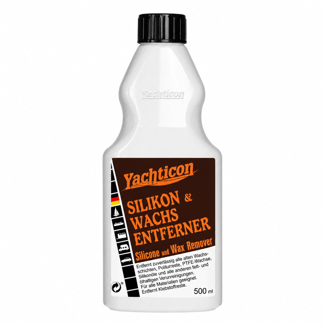 Yachticon Silikon und Wachsentferner – 500 ml – Silikon- und Wachsentferner für Boot und Yacht